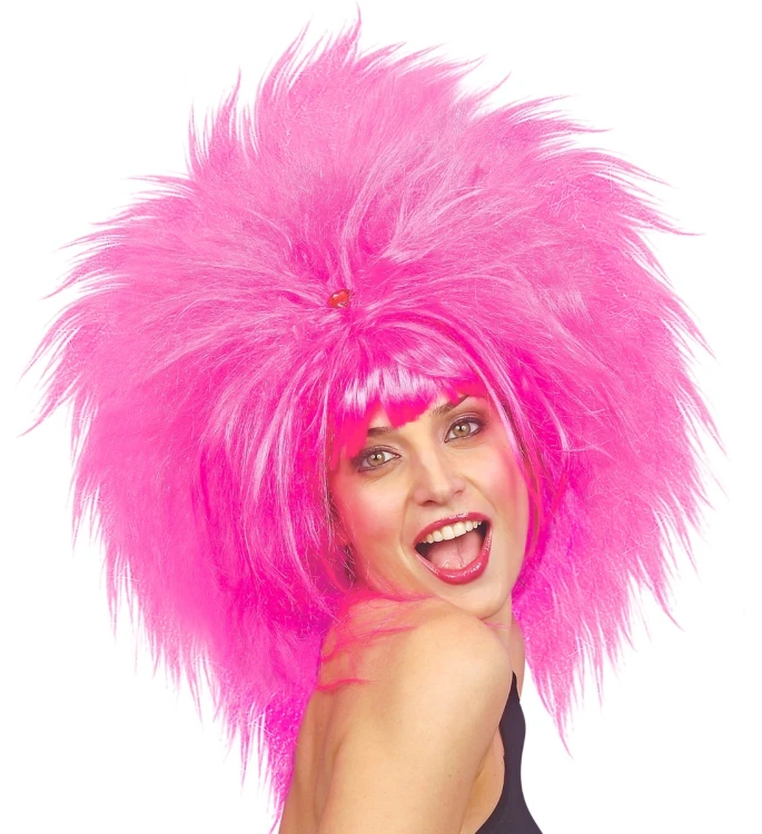 Peruka Disco Różowa