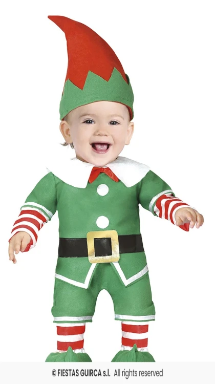 Strój Dziecięcy Elf Bobas Zielony