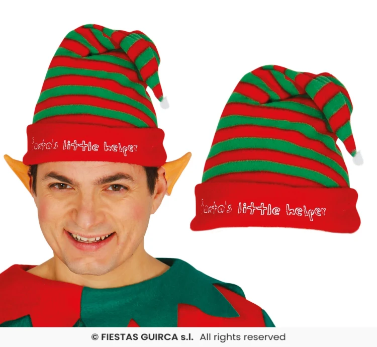 Czapka Elfa w Paski