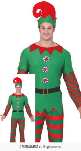 Strój Elf Pomocnik Zielony