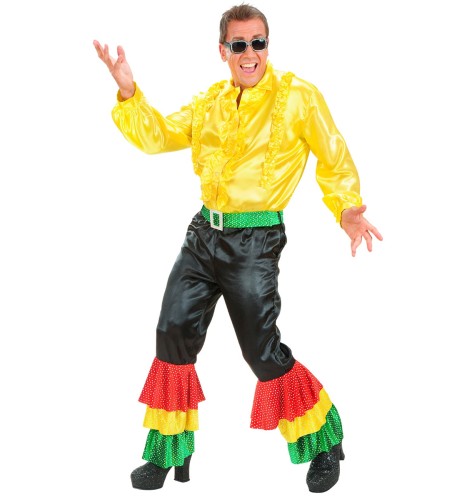 Spodnie Męskie Disco z Falbanami