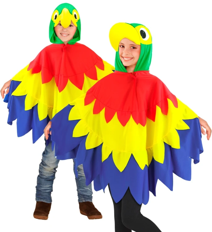 Strój Dziecięcy Papuga Poncho