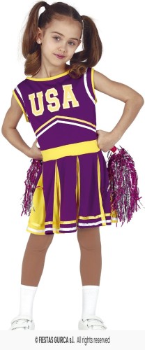 Strój Dziecięcy Cheerleaderka Fioletowa