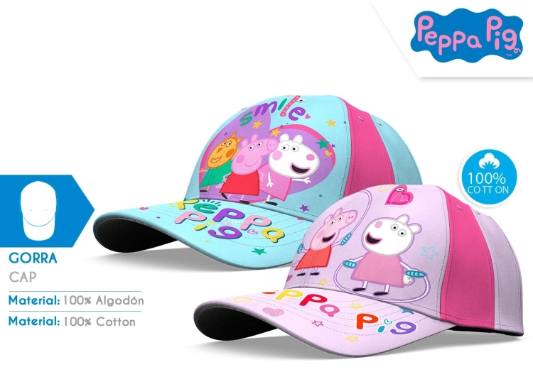 Czapka z daszkiem Świnka Peppa