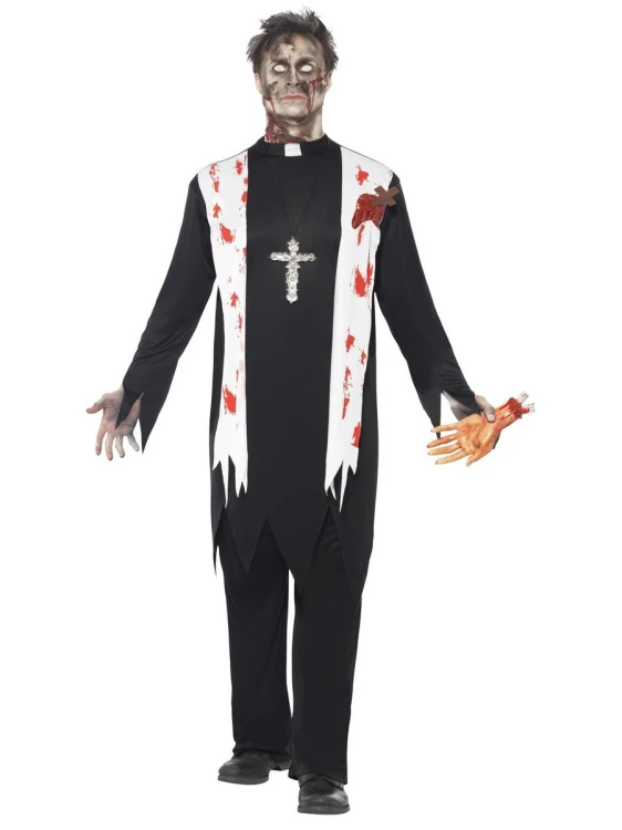 Kostium Ksiądz zombie