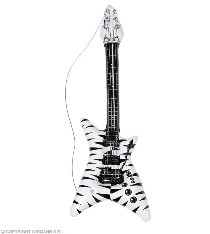 Dmuchana Gitara Rock Biała