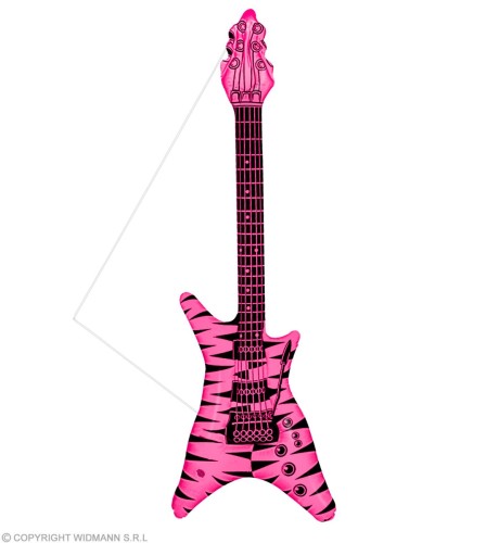 Dmuchana Gitara Rock Różowa