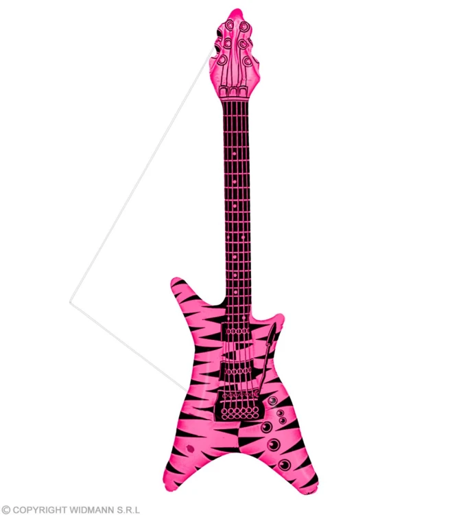 Dmuchana Gitara Rock Różowa