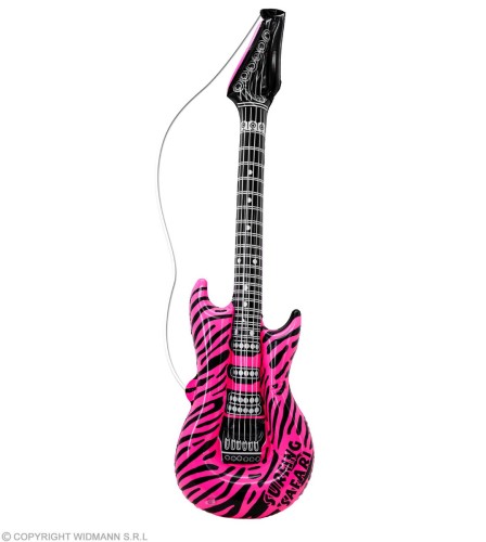 Dmuchana Gitara Różowa