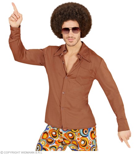 Koszula Disco Brązowa