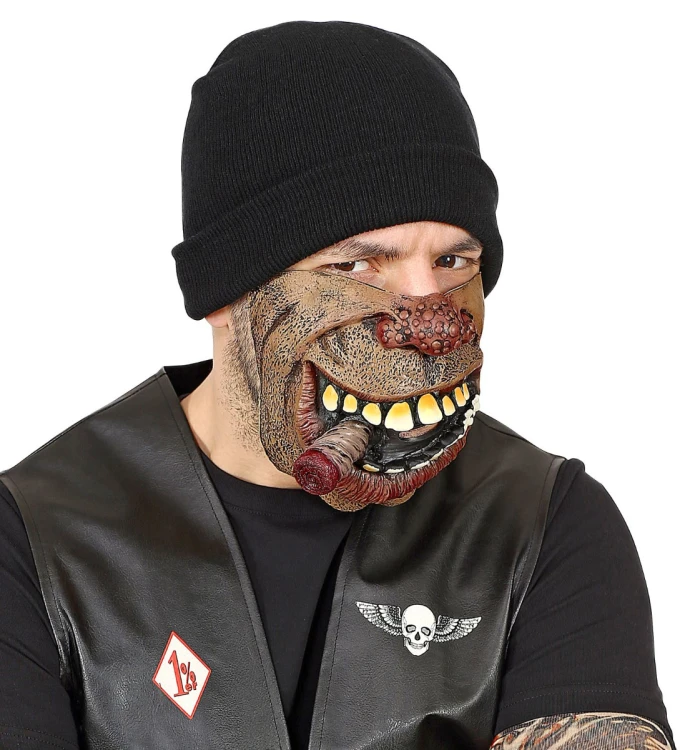 maska-zeby-usta-z-cygarem
