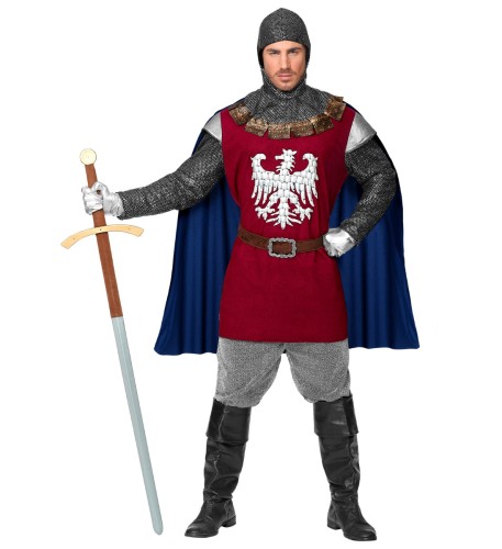 Kostium Rycerz Waleczny Czerwony