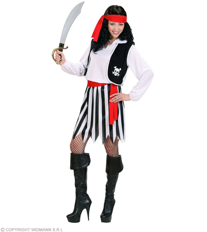 Strój Piratka Pasiasta