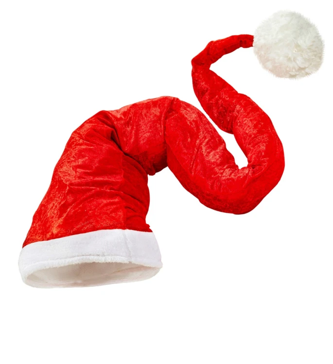 Czapka Mikołaja z Długim Pomponem