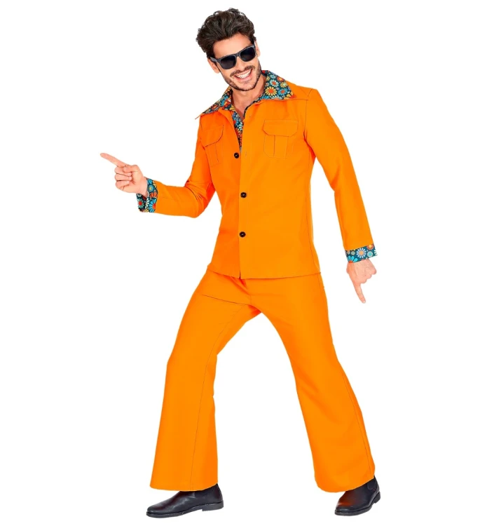 Strój Garnitur Disco Pomarańczowy
