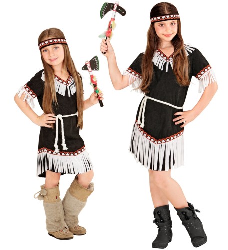 Strój Dziecięcy Indianka Czarna