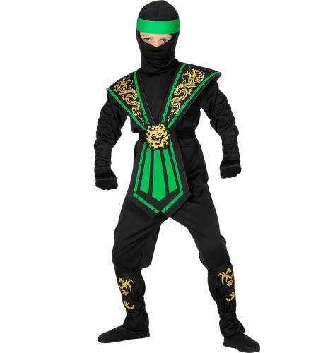 Strój Dziecięcy Ninja Zielony