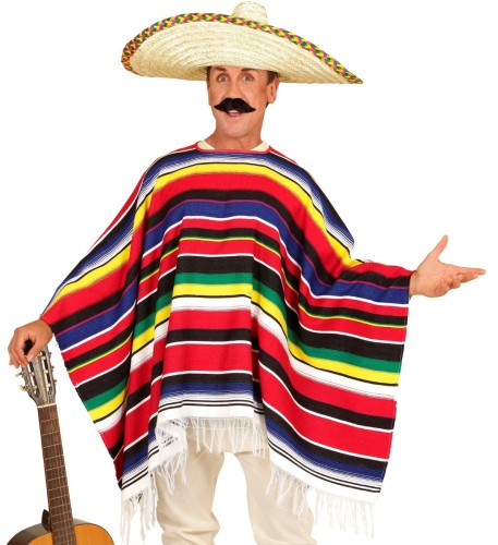 Strój Poncho Czerwone