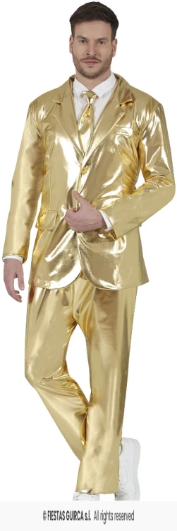 Strój Garnitur Disco Złoty