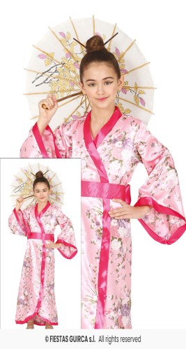Strój Dziecięcy Gejsza Różowa