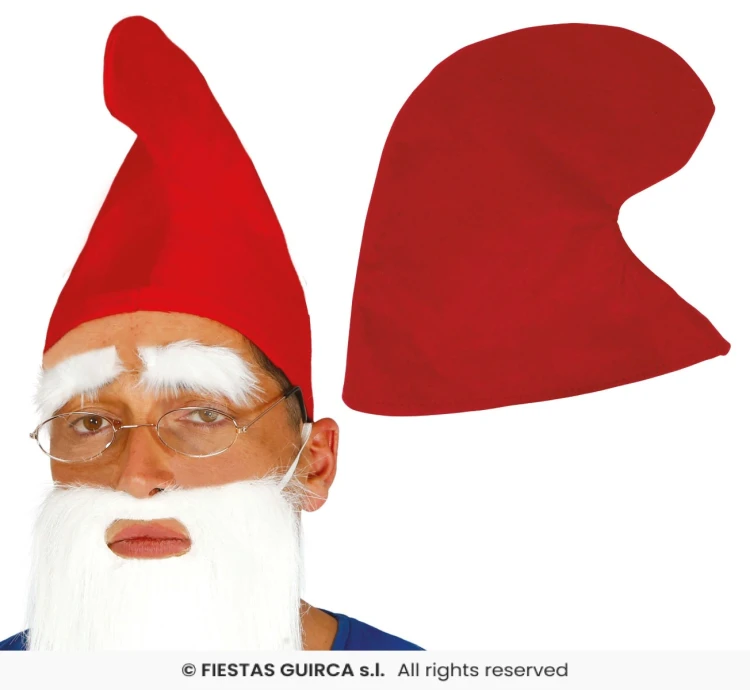 Czapka Krasnala Czerwona