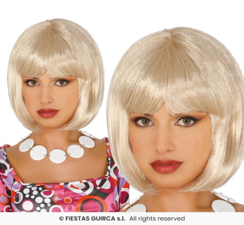 Peruka Blond Disco Bob