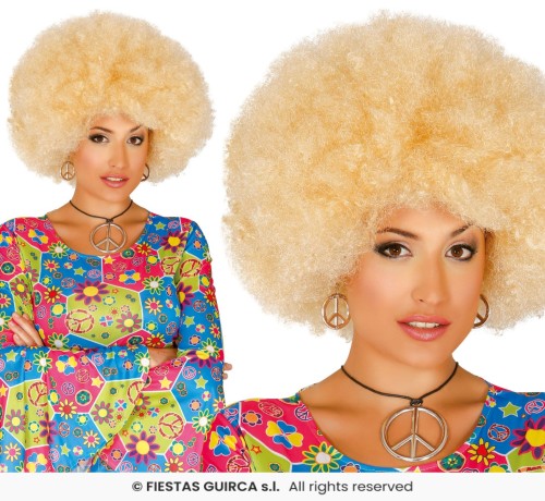 Peruka Afro Blond