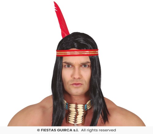 peruka-indianska-z-piorkiem