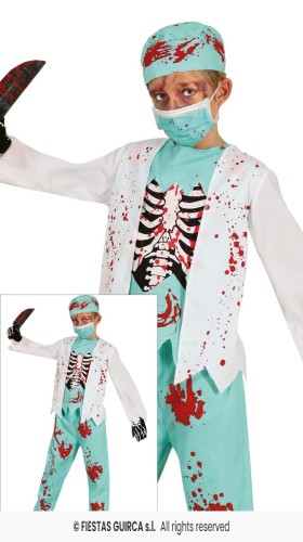 Strój Dziecięcy Chirurg Zombie
