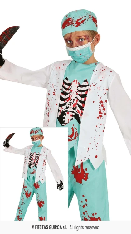 Strój Dziecięcy Chirurg Zombie