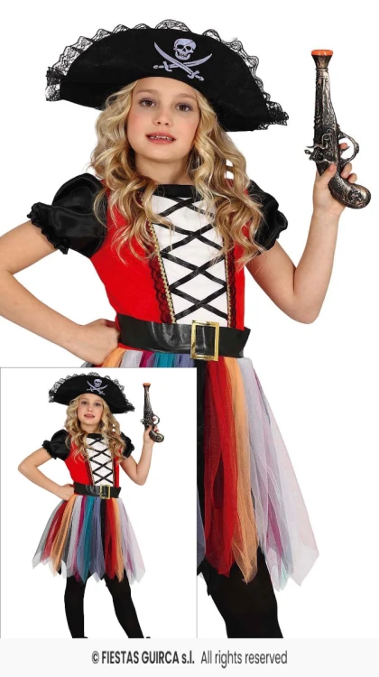 Strój Dziecięcy Piratka Kolorowa