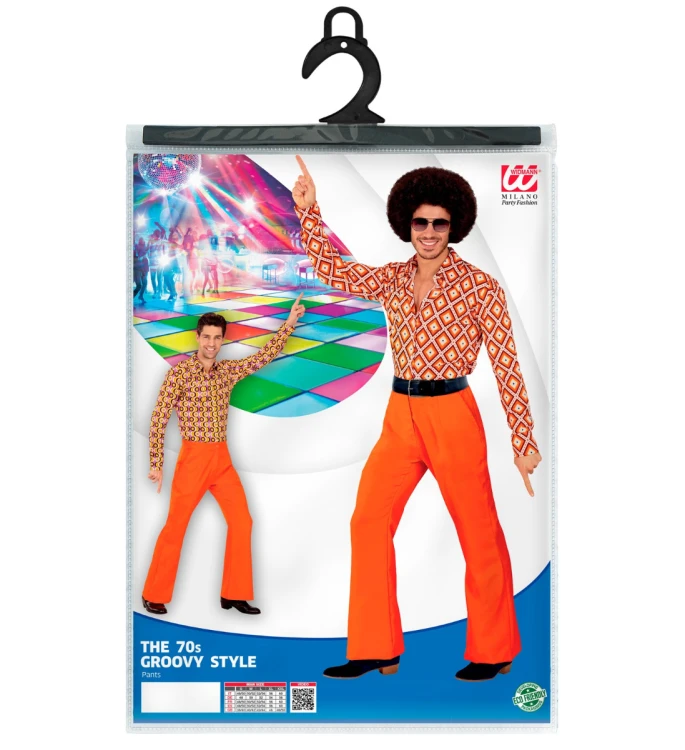 stroj-spodnie-disco-pomaranczowe