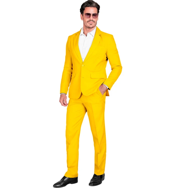 Strój Garnitur Disco Żółty