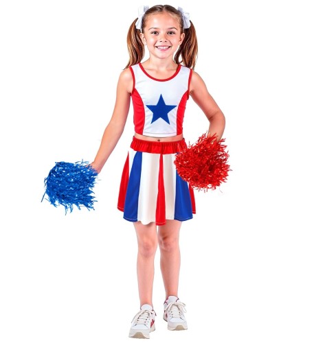 Strój Dziecięcy Cheerleaderka Gwiazdka