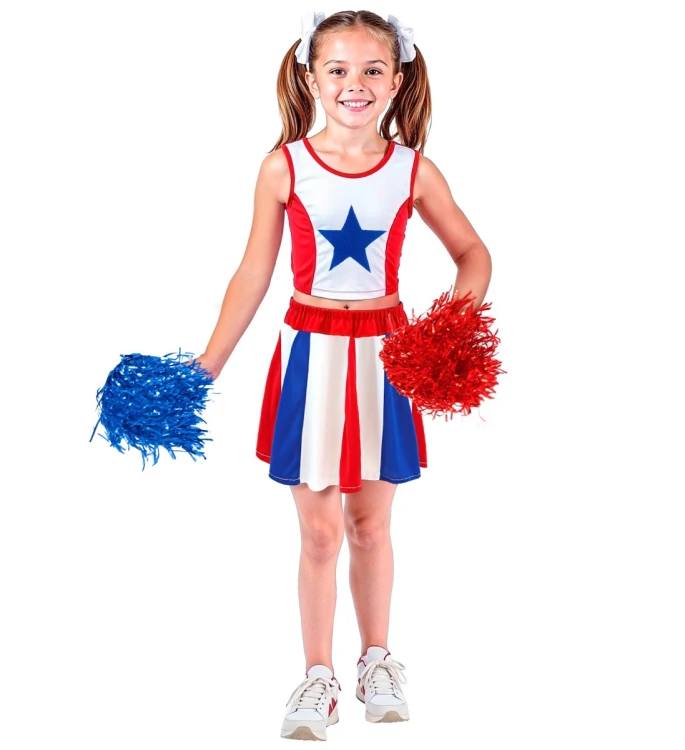 Strój Dziecięcy Cheerleaderka Gwiazdka