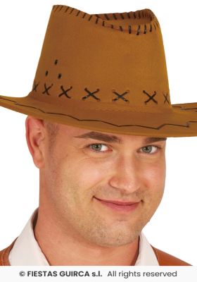 Kapelusz Kowboja Jasny Brązowy
