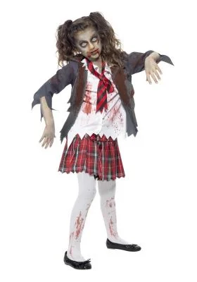 Kostium dziecięcy uczennica zombie