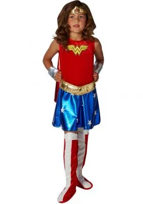 Kostium Dziecięcy Wonder Woman Waleczna 