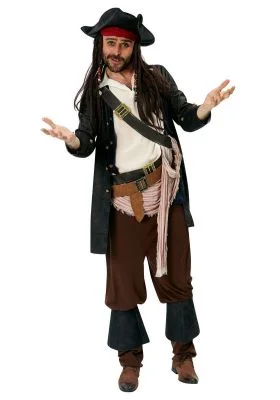 Kostium Jack Sparrow Klątwa Czarnej Perły Deluxe