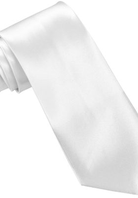 Krawat Biały