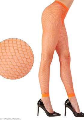 Legginsy Pomarańczowe Siatka