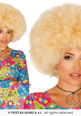 Peruka Afro Blond
