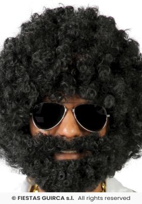 Peruka Afro z Brodą