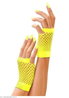 Rękawiczki Żółte Neonowe