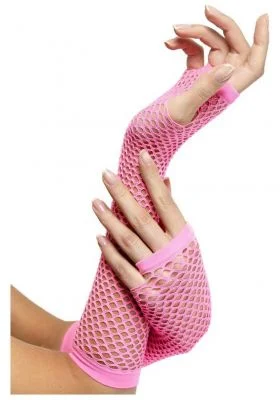Rękawiczki Neonowe Różowe