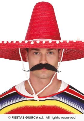 Sombrero Meksykańskie Czerwone