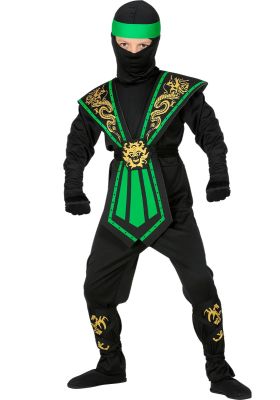 Strój Dziecięcy Ninja Zielony