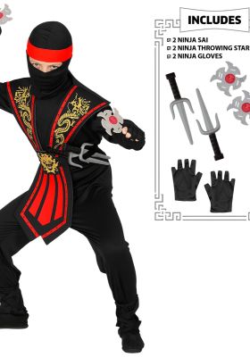 Strój Dziecięcy Uzbrojony Ninja