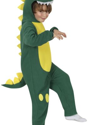 Strój Dziecięcy Zielony Dinozaur