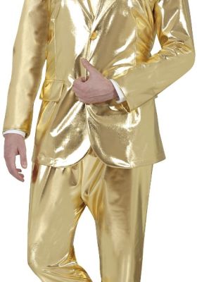 Strój Garnitur Disco Złoty